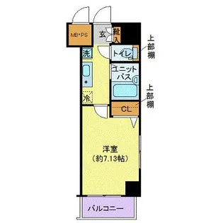 ヴェルト日本橋3【6階】の間取り