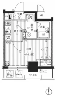 プレール・ドゥーク本所吾妻橋【8階】の間取り