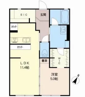 バリュージュM【1階】の間取り