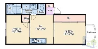 太田ハイツ【3階】の間取り