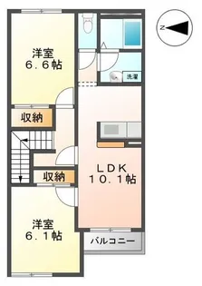 プランドールK【2階】の間取り