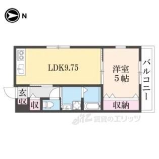 グランシャリオ招提3【3階】の間取り