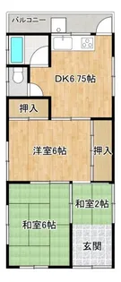 野久保アパート 明洋【2階】の間取り