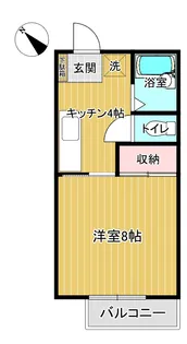 キャッスル345【1階】の間取り