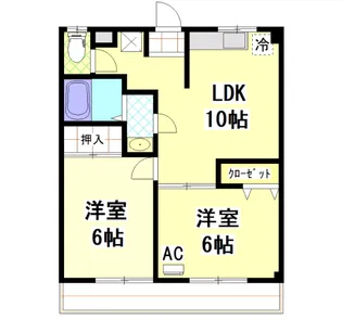 レイクサイド【2階】の間取り