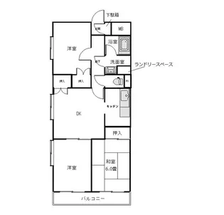 チュリス橋本【3階】の間取り