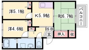 グランヴェルジュ【1階】の間取り