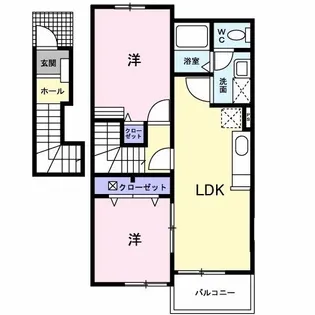 エスポワール・ドミールA【2階】の間取り