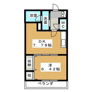 アネシス登呂【1階】の間取り
