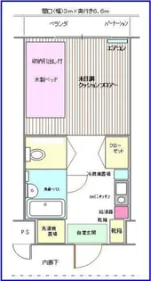 多摩学生マンション【1】【2階】の間取り