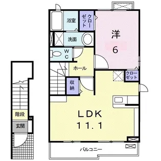 Rest Bell I【2階】の間取り