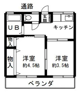 シティハイムKII【1階】の間取り