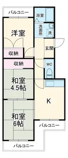 楓篁弐番館【3階】の間取り