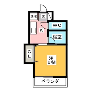 レジデンス富岡【3階】の間取り