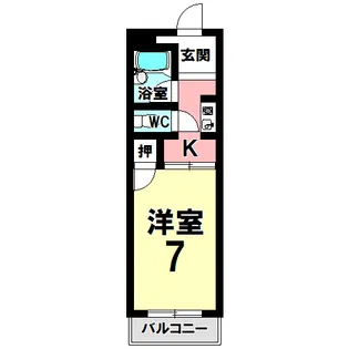 フラットオルハ【3階】の間取り