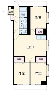 スカイツリーマンション【4階】の間取り