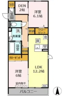 アーリントンハイツV【0】【1階】の間取り