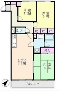 ロークガーデン【1階】の間取り
