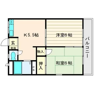 ふじハイム【2階】の間取り