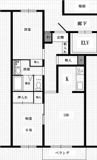 アーヴァンコート【4階】の間取り