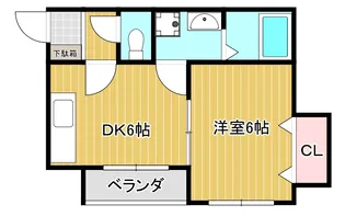 タウンハイツ振興【1階】の間取り