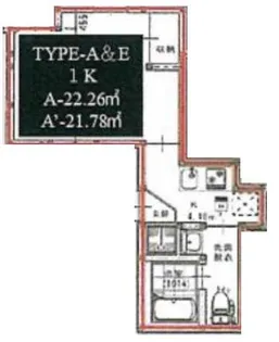【築浅】アリビオ西新井【3階】の間取り