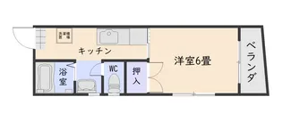 シティハイツ下荒田【2階】の間取り