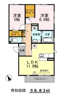 クレール【2階】の間取り