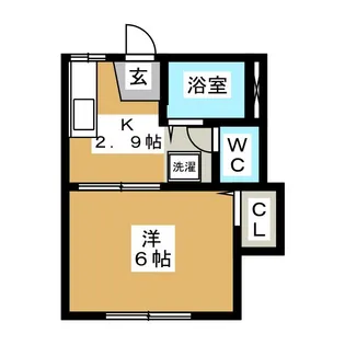 ハイネスB棟【2階】の間取り
