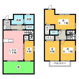 静岡県浜松市中央区神立町【一戸建】の間取り