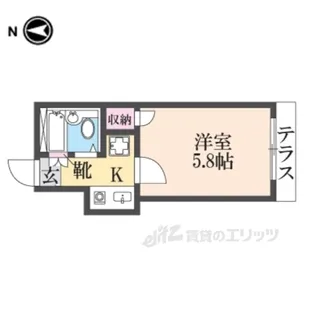 レオパレス美國【1階】の間取り