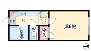 サンシャイン磯部【1階】の間取り