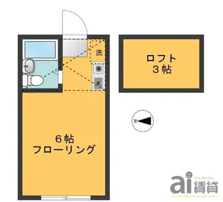 コーポアルファ【2階】の間取り