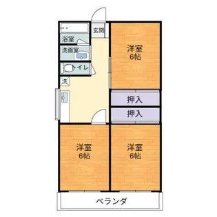 長友マンション【1階】の間取り