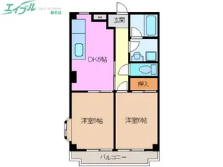 セゾン西別所【4階】の間取り