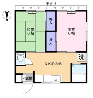 山田ハイツ【2階】の間取り