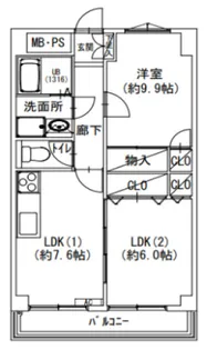 コウセツビル【3階】の間取り