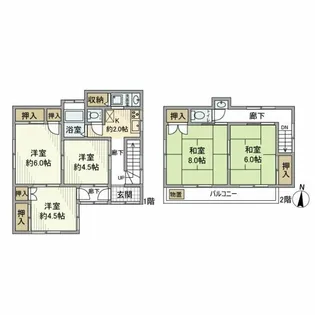 神奈川県綾瀬市小園【一戸建】の間取り