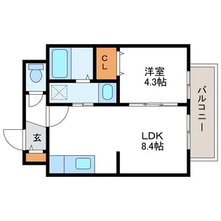 PRIME URBAN北11条 プライムアーバン北11条【7階】の間取り
