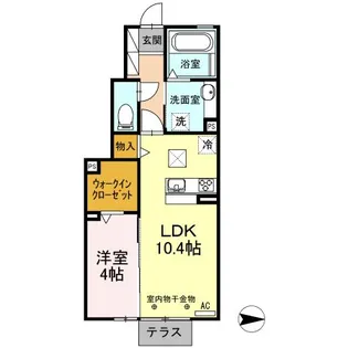 ユイメゾン幸町【1階】の間取り