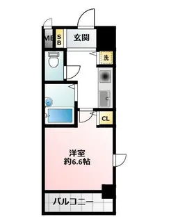 アスヴェル天満橋【9階】の間取り