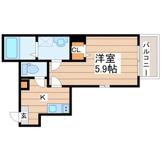 Momorie八乙女【2階】の間取り