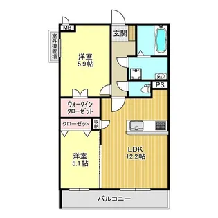 カーサフェリーチェ【4階】の間取り