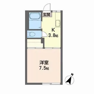 メゾンアルファB【1階】の間取り