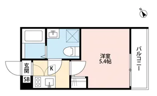 東京都足立区千住5【アパート】の間取り