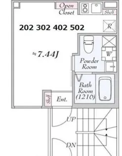 Nishi-Nippori Terrace【1階】の間取り