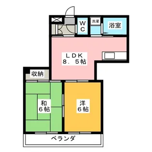 カーサデ16【2階】の間取り