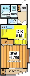 エックスアン【4階】の間取り