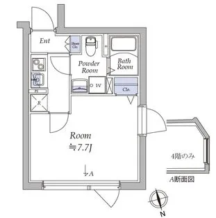 アトリオフラッツ戸越【4階】の間取り