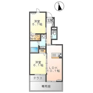 SteinfeldII【1階】の間取り